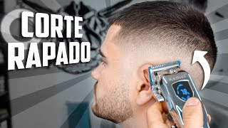 COMO hacer un CORTE RAPADO con HIGH FADE 🔥 [upl. by Mackie984]