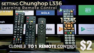 Setting Universal Remote Control Chunghop L336 first time [upl. by Lleinad]