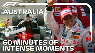 1 Hour Of INTENSE Australian Moments In Formula 1 [upl. by Bohrer]