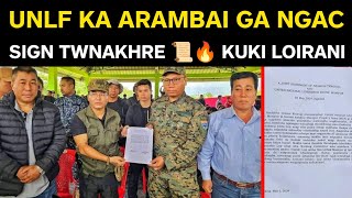 UNLF KA ARAMBAI GA SIGN 📜 TWNAKHRE NGAC 🔥👏 [upl. by Elrae987]