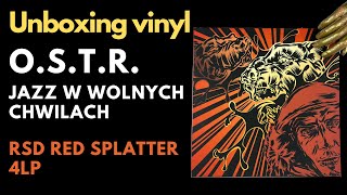 OSTR quotJAZZ W WOLNYCH CHWILACHquot RSD RED SPLATTER 4LP BOX Vinyl Unboxing [upl. by Emor390]