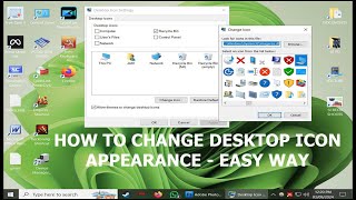 How to change desktop icon appearance on windows 10 amp 11 pc pc [upl. by Dilly501]