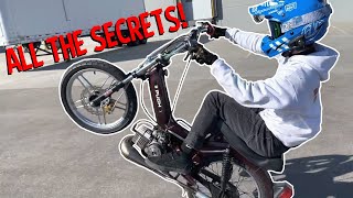 Moped Wheelie Tips and Tricks for Beginners [upl. by Tteltrab989]