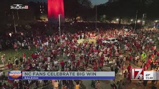 NC State fans celebrate upset wins as teams head to Final Four [upl. by Iad625]