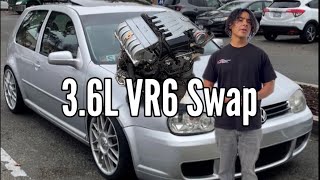 36L VR6 Swapping MK4 GTi [upl. by Anitsyrhk]