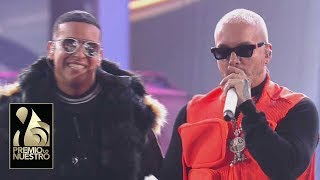 Momento histórico J Balvin le dice a Daddy Yankee que sin él “no habría reggaetón”  PLN 2019 [upl. by Dincolo]