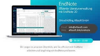 EndNote 20  Effiziente Literaturverwaltung mit EndNote 20 [upl. by Gladdy]