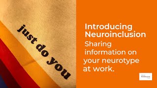 Sharing information about your neurotype at work [upl. by Anoyi]