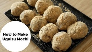 How To Make Uguisu Mochi うぐいす餅 VEGAN [upl. by Ellerahs]