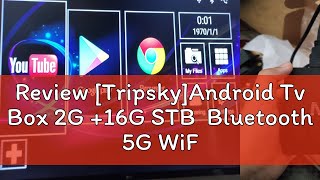 Review TripskyAndroid Tv Box 2G 16G STB Bluetooth 5G WiFi Android 90 4K M96mini RK3228A Smart [upl. by Suinotna]