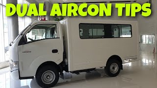 ISUZU TRAVIZ DUAL AIRCON TIPS [upl. by Lacagnia670]