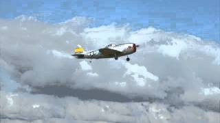 Republic P47D Thunderbolt electric powered RC model first flight [upl. by Camden]