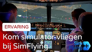 Kom simulator vliegen bij SimFlying in Aalsmeer [upl. by Sennahoj]