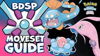 How to use CLAMPERL HUNTAIL amp GOREBYSS Moveset Guide Pokemon Brilliant Diamond and Shining Pearl [upl. by Isaacson]