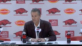 John Calipari Postgame Press Conference  Arkansas 76 Lipscomb 60 [upl. by Carry413]