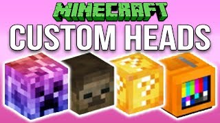 Minecraft 112 How To Make Custom Heads Tutorial [upl. by Elletnwahs216]