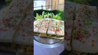 shorts No Bread Corn Cheese Dhokla Sandwich easyrecipe ashortaday [upl. by Akeihsal819]