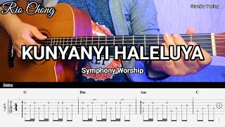 Kunyanyi Haleluya  Symphony Worship  Tutorial Gitar Fingerstyle  Tab  Chord Lirik By Rio Chong [upl. by Reibaj]