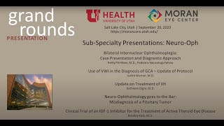 SubSpecialty Presentations NeuroOphthalmology [upl. by Anana962]