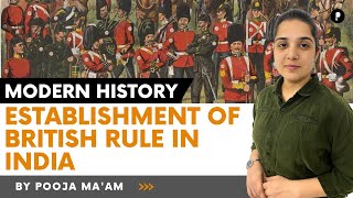 Establishment of British rule in India  How Britishers ended Mughal empire  ParchamClasses​ [upl. by Eeniffar]