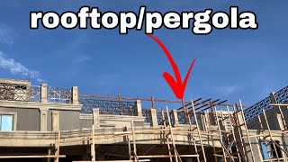 HOW MUCH IT COST TO BUIlD A ROOFTOP PERGOLA IN GHANA  Building In Ghana [upl. by Dobrinsky]