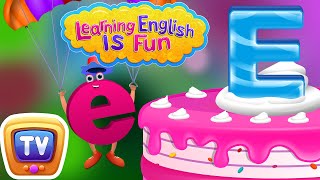 Letter “E” Song  Alphabet and Phonics song  Learning English is fun for Kids  ChuChu TV [upl. by Ghassan]