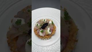 Crispy Blinis with mackerel lemon cream and lumpfish caviar [upl. by Coulter]