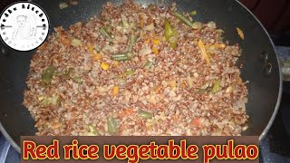 Red rice pulaoRed rice recipe in tamilweight loss recipe in tamil Red rice cooking in tamilVK [upl. by Ocsinarf]