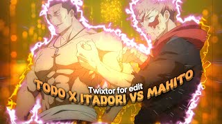 Todo and Itadori vs Mahito  Jujutsu Kaisen Season 2 Episode 20  TWIXTOR FOR EDIT [upl. by Akirehs]