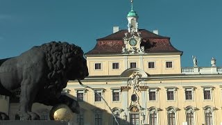 Germany  state of BadenWürttemberg city of Ludwigsburg at Neckar river [upl. by Elyagiba476]