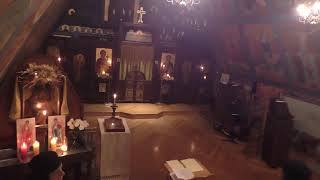 Ellwood City Chapel  Great Vespers and Akathist to St Nektarios [upl. by Assillam]