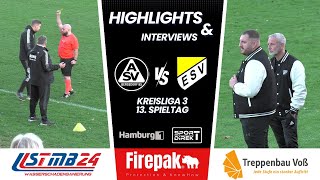 ASV Bergedorf 85  Escheburger SV 13 Spieltag Kreisliga 3 [upl. by Nosned743]