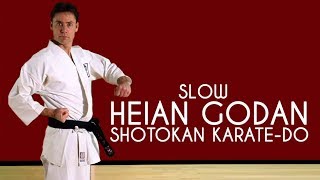 Heian Godan SLOW  Shotokan KarateDo JKA [upl. by Joash]