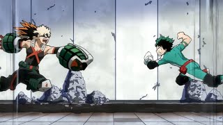 Midoriya e Uraraka Vs Bakugou e iida  Boku no Hero Dublado [upl. by Eirrej]