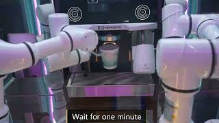 IIMT dual arm coffee robot mobile ordering process [upl. by Karisa]