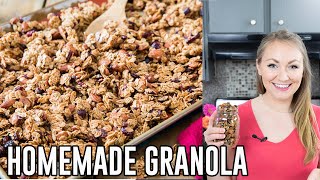 How to Make Homemade Granola [upl. by Nonnahsal]