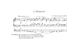 JG Rheinberger  Op 161 Organ Sonata No 13 in Eflat Major w score [upl. by Vevay]