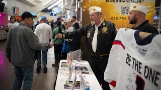 Minor league hockey team supports Massachusetts community through The American Legion [upl. by Aicarg433]