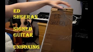 Ed Sheeran Signed Guitar Unboxing [upl. by Dippold768]