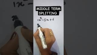 Algebraic expressions Middle term splitting ytshortsviralvideos viralshortsviralviral [upl. by Issak]