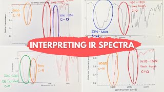 Interpreting IR Spectra  4 Common Examples Explained [upl. by Emyam]