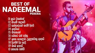 BEST OF NADEEMAL PERERA  නදීමාල්‍ පෙරේරා ගේ ජනප්‍රිය ගීත පෙලක්‍ එකදිගට  🤍💐💫 [upl. by Nolyaw]