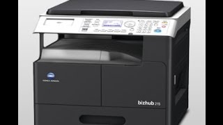 Install Konica Minolta 215 [upl. by Cappella496]