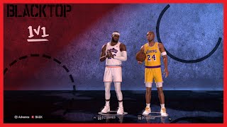 Kobe Bryant VS LeBron James  BLACKTOP HD  NBA2K21 1V1 [upl. by Hendrix]