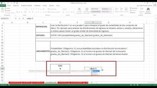 Función DISTRFINV Excel 2013 132 de 448 HD [upl. by Mandie707]