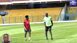 Mohammed Kudus amp Otto Addo Long Discussion At 1st Training Session Ahead Of Angola vs GhanaAFCON [upl. by Sup868]