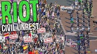 Riot Civil Unrest  Police and Civilians  Amazing Riot Simulator  Riot Civil Unrest Gameplay [upl. by Anileme]