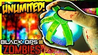 UNLIMITED WIDOWS WINE GRENADES Black Ops 3 ZOMBIES Mythbusters [upl. by Noroj]