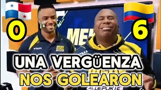 PANAMEÑOS destrozados TRAS GOLEADA DE COLOMBIA 60 PANAMA [upl. by Eerhs546]