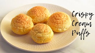 HOW TO MAKE CREAM PUFFS with craqueline  Easy cream puff recipe with craqueline [upl. by Ingham]